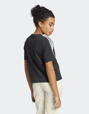 Adidas Essentials 3-Stripes Single Jersey Crop Top. 3 Adidas Essentials 3-Stripes Single Jersey Crop Top. 3
