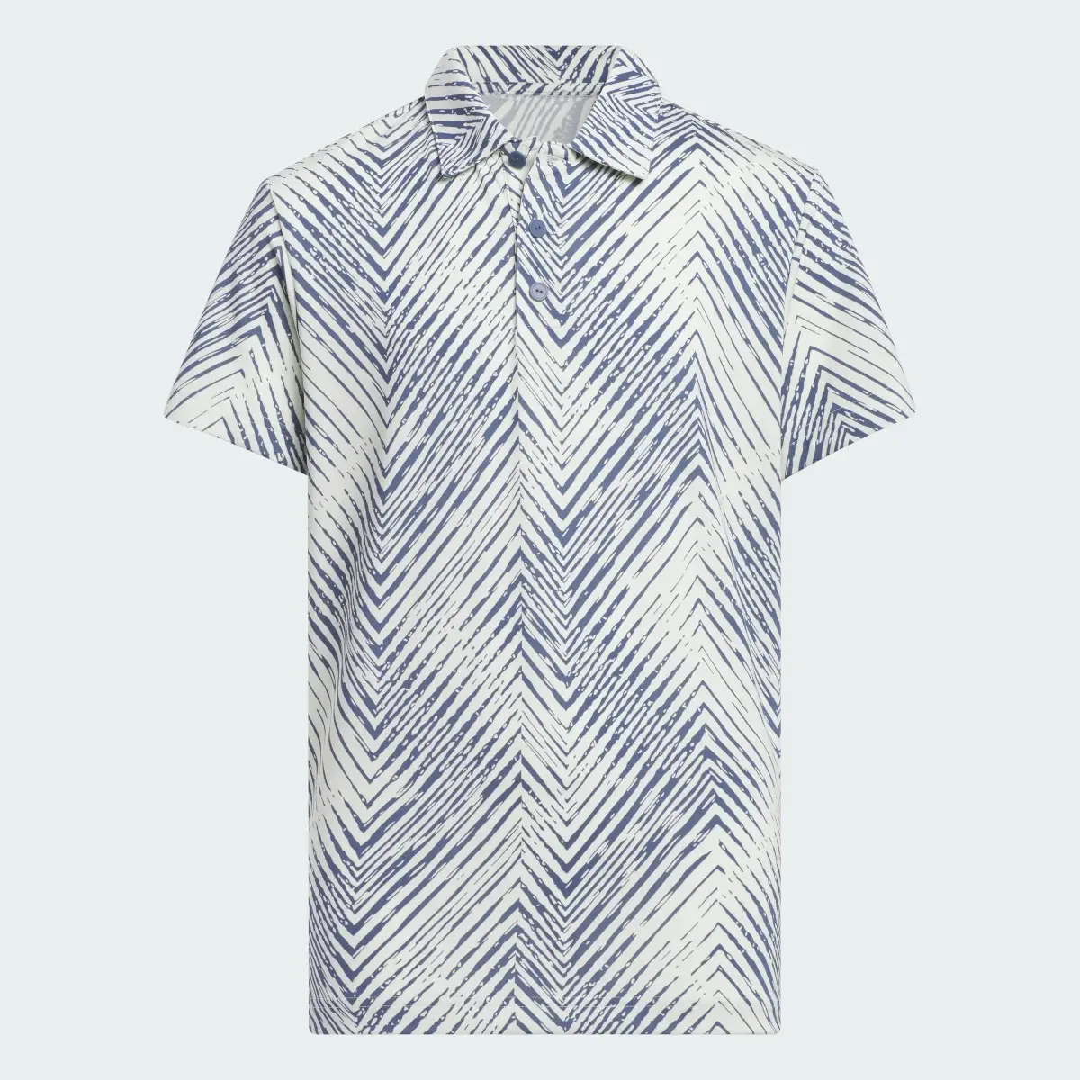 Adidas Herringbone Scripted Kids Poloshirt. 1