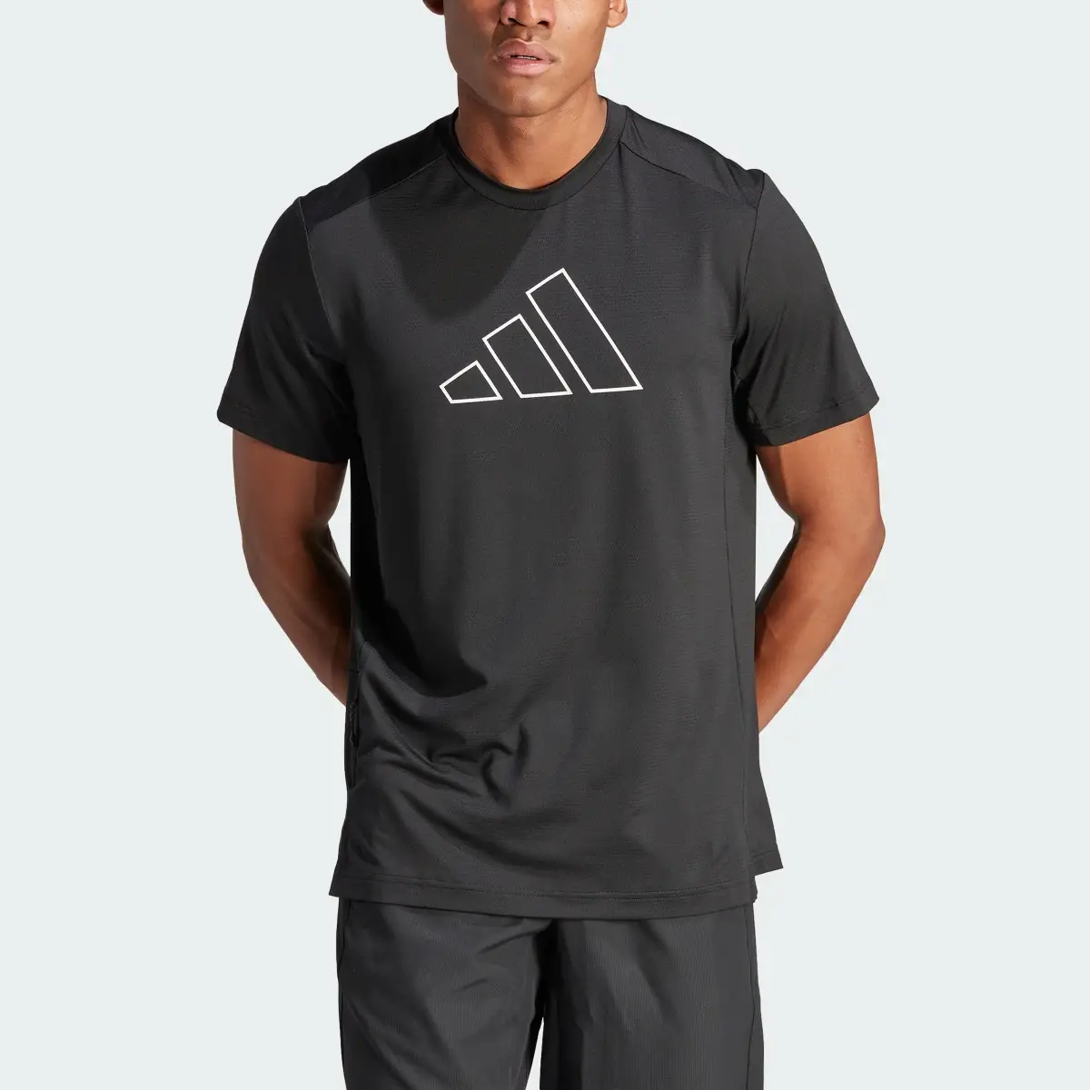 Adidas Train Icons Big Logo Training Tee. 1