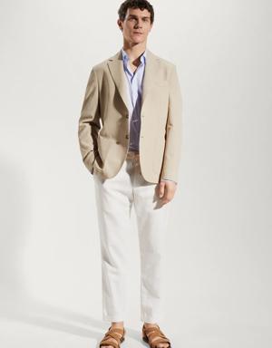 Giacca slim fit cotone