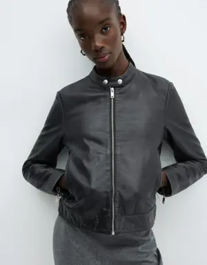100% leather jacket