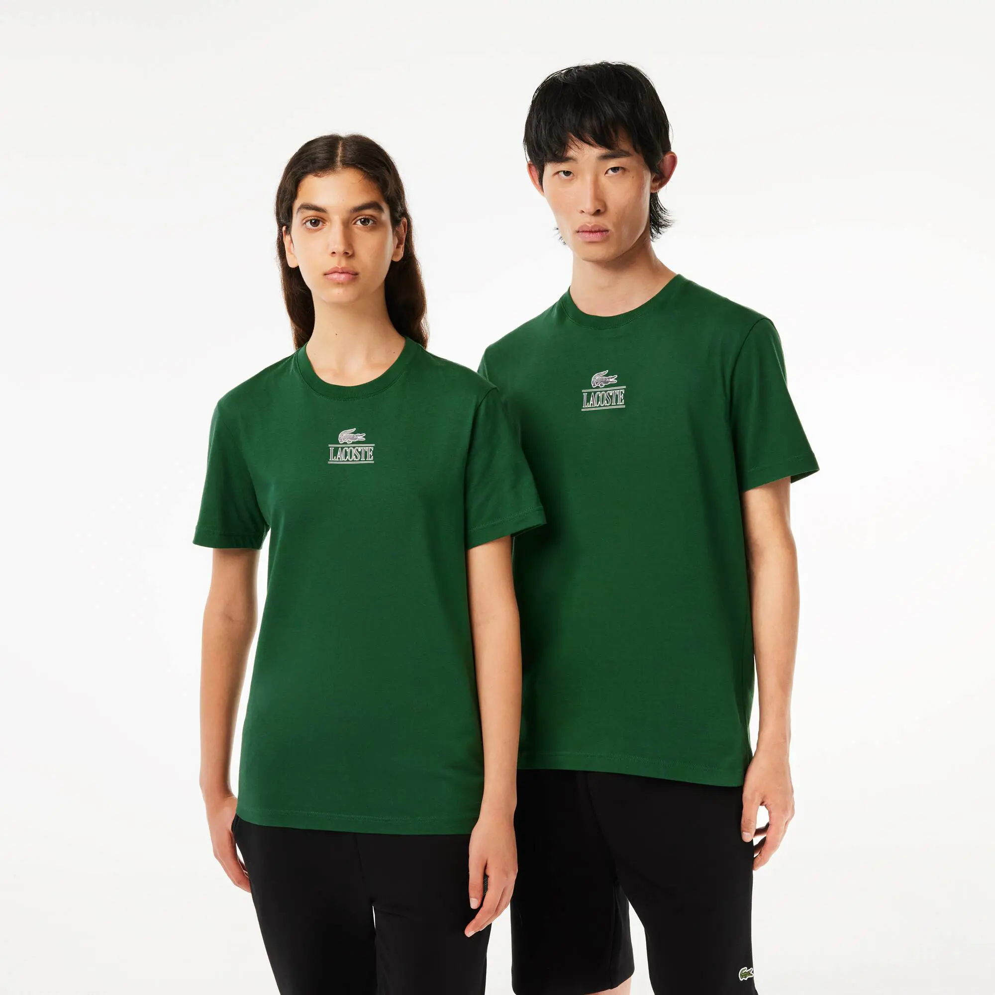 Lacoste Unisex Regular Fit Cotton Jersey Branded T-Shirt. 1 Lacoste Unisex Regular Fit Cotton Jersey Branded T-Shirt. 1