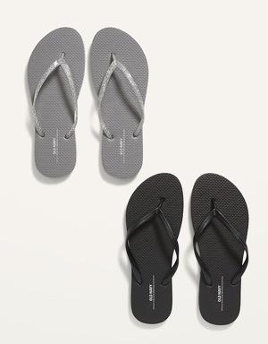 Flip-Flop Sandals 2-Pack for Women (Partially Plant-Based)