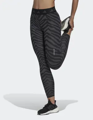 Adidas Hyperglam Techfit High-Waisted 7/8 Zebra Leggings