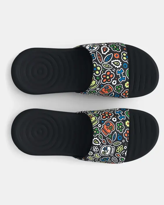 Under Armour Unisex UA Ansa Day Of The Dead Slides. 3