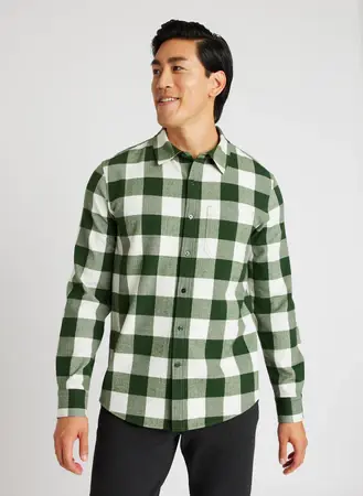 Kit And Ace Plaid Flannel Shirt. 1