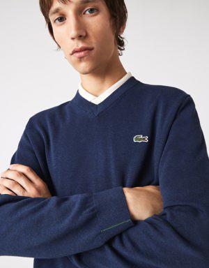 Men's V-Neck Organic Cotton Sweater