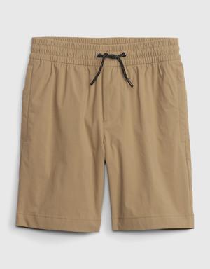 Gap Kids Hybrid Pull-On Shorts beige