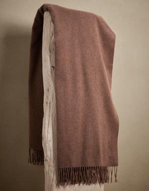 Banana Republic Forever Cashmere Throw Blanket brown