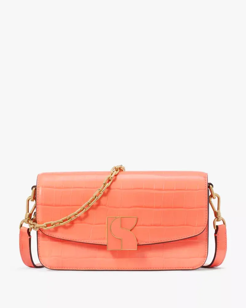 Kate Spade Dakota Croc-embossed Small Crossbody. 1