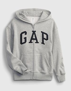 Kids Gap Logo Hoodie gray