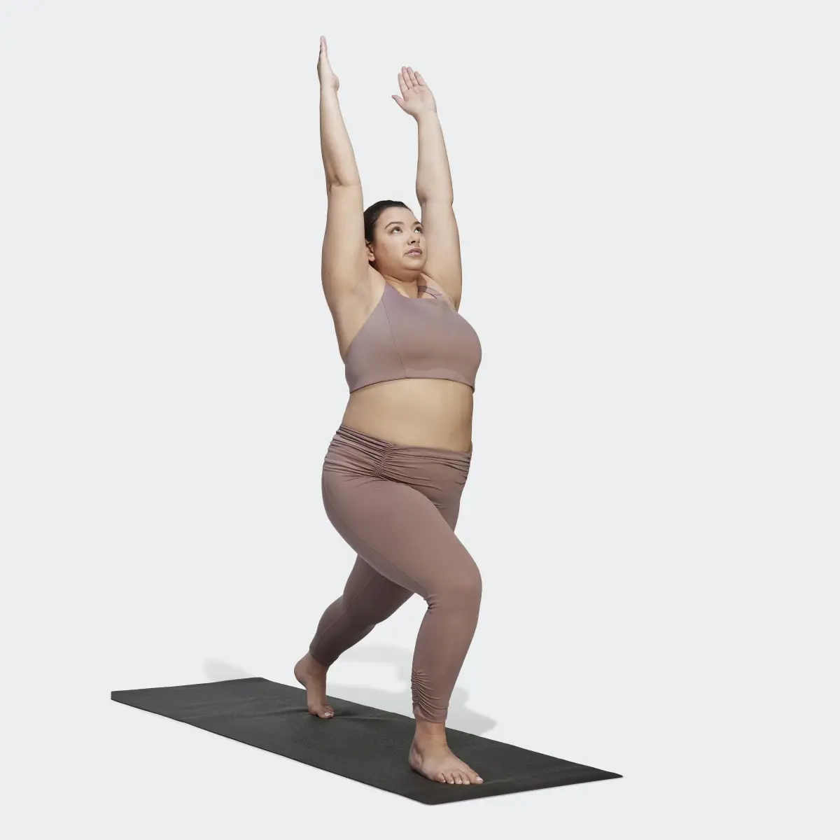 Adidas Yoga Studio Gathered 7/8 Leggings (Plus Size). 3