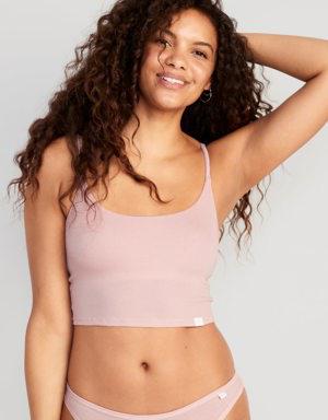 Old Navy Rib-Knit Brami Top for Women pink