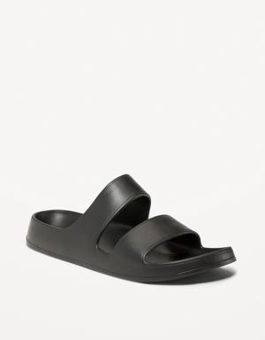 Double-Strap Slide Sandals for Men (Partially Plant-Based) black