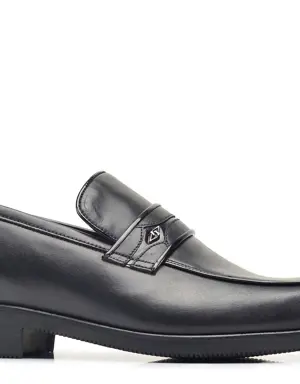 Siyah Bağcıksız Termo Erkek Ayakkabı -71681-