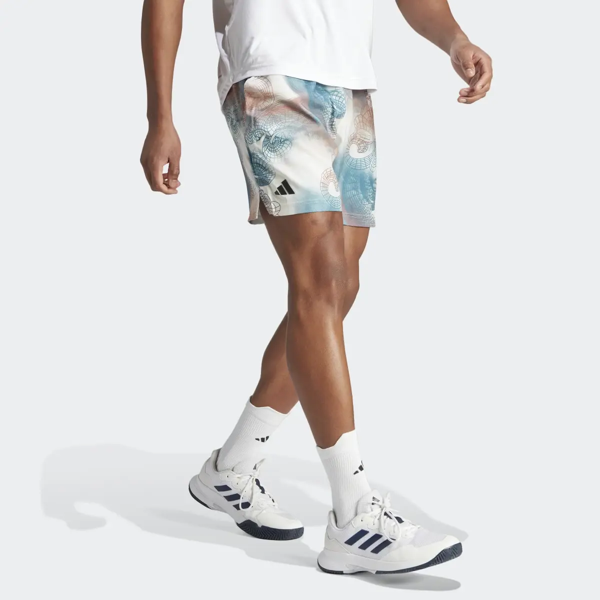 Adidas Tennis Printed AEROREADY Ergo Pro Shorts. 3