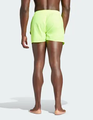 Adidas 3-Stripes CLX Very-Short-Length Swim Shorts. 2 Adidas 3-Stripes CLX Very-Short-Length Swim Shorts. 2