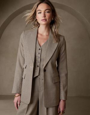 Banana Republic Lido Sculpted Italian Wool Blazer beige