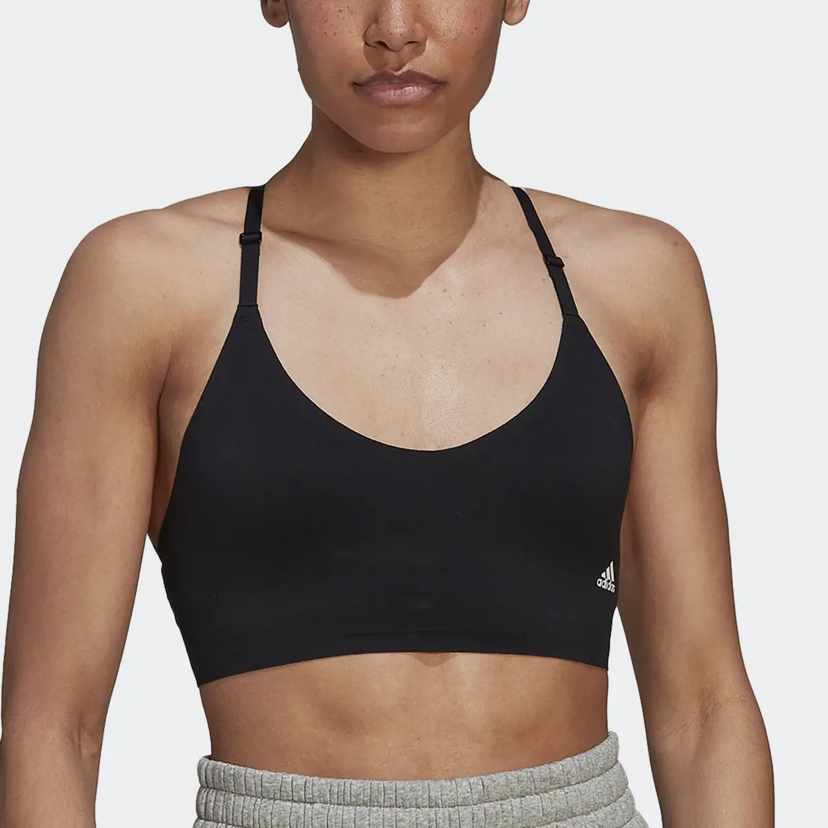 Adidas PureLounge Light-Support Strappy Bra. 1