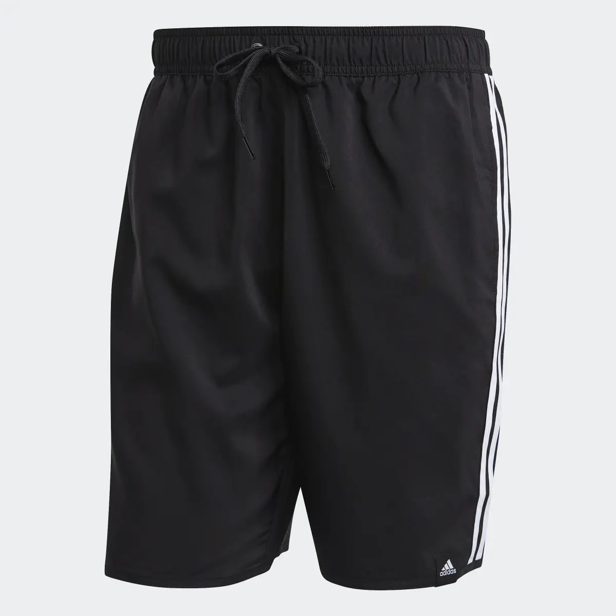 Adidas Classic-Length 3-Stripes Swim Shorts. 1