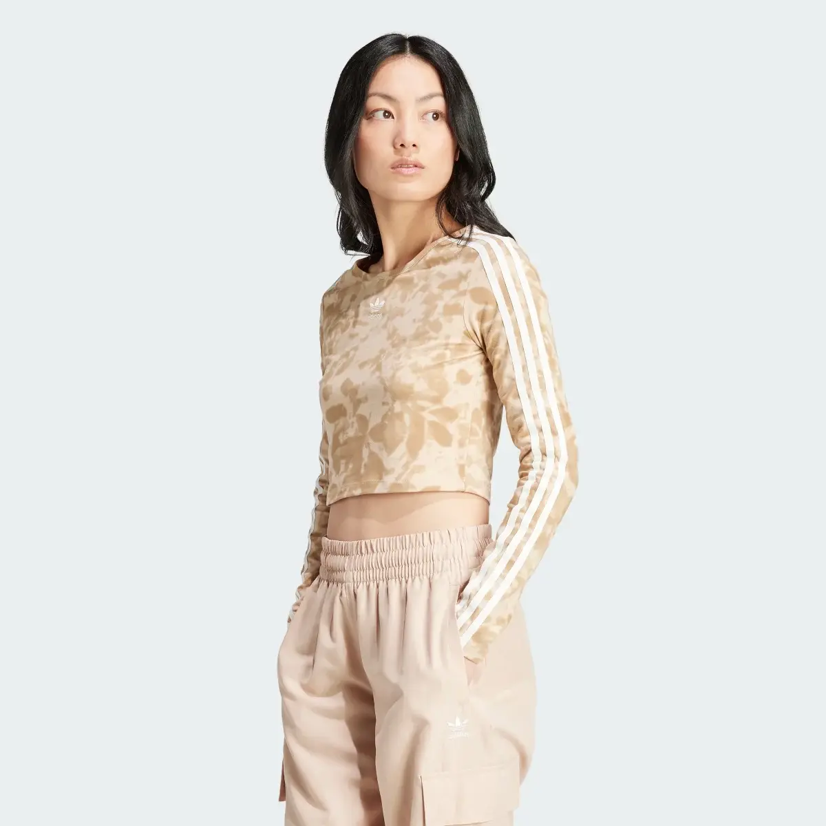 Adidas Koszulka Top 3-Stripes Crop. 2