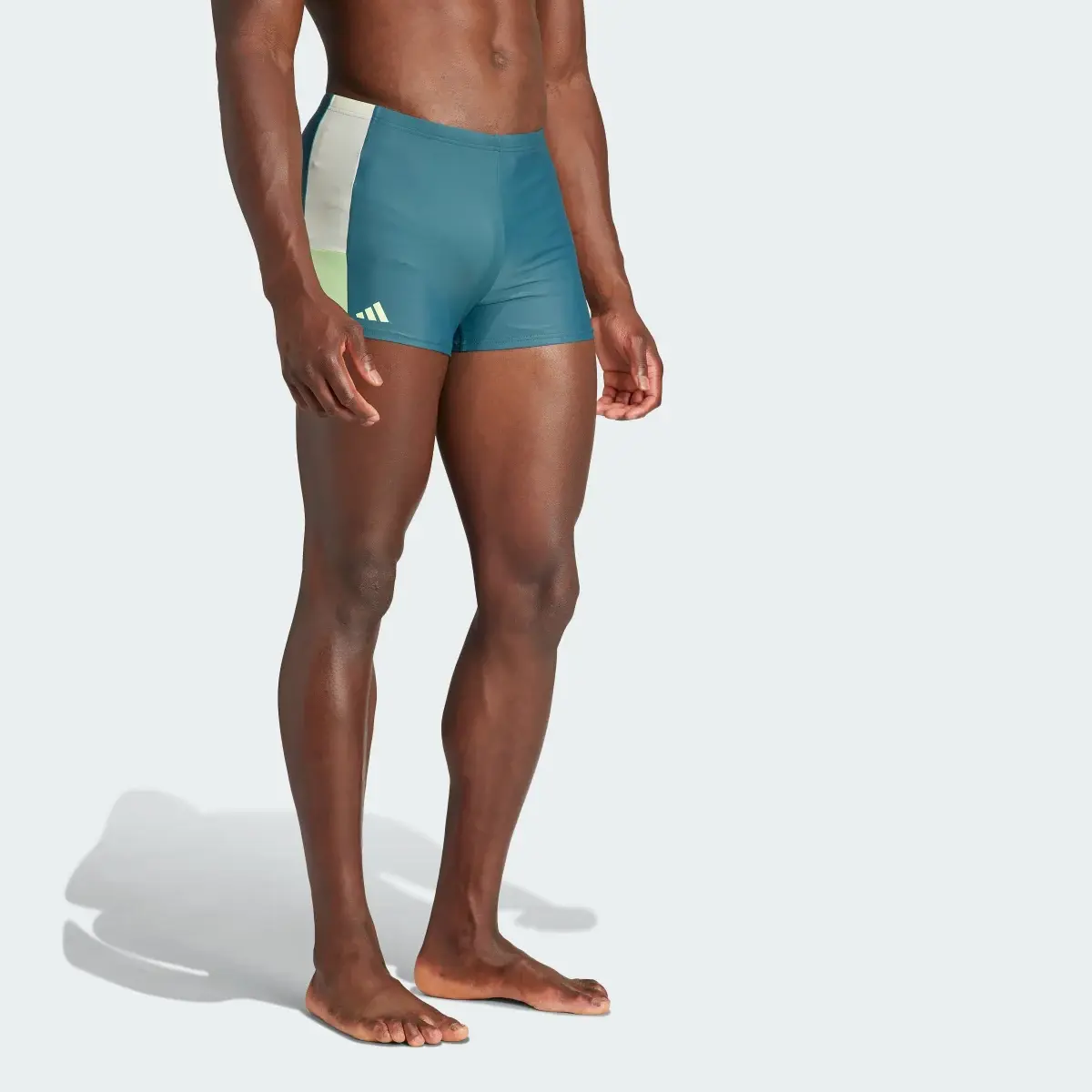 Adidas Colorblock 3-Stripes Swim Boxers. 3