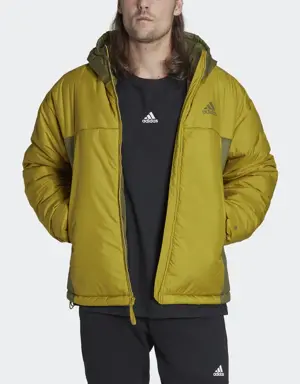 Adidas BSC 3-Streifen Puffy Hooded Jacke