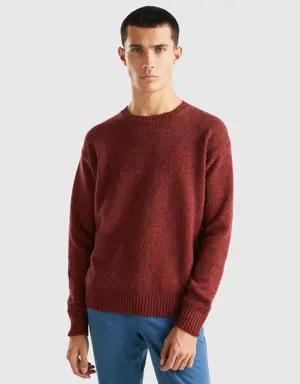 crew neck sweater in pure shetland wool