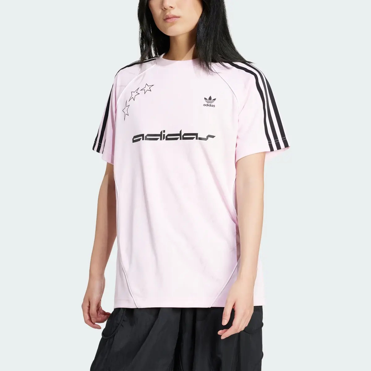 Adidas Short Sleeve Jersey Top. 1