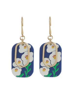 FLOWER PRINT EARRINGS