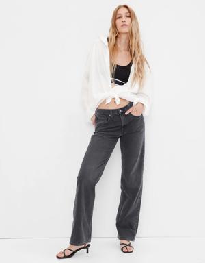 Gap Mid Rise '90s Loose Jeans black