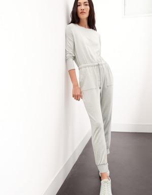 Baby Terry Jumpsuit gray