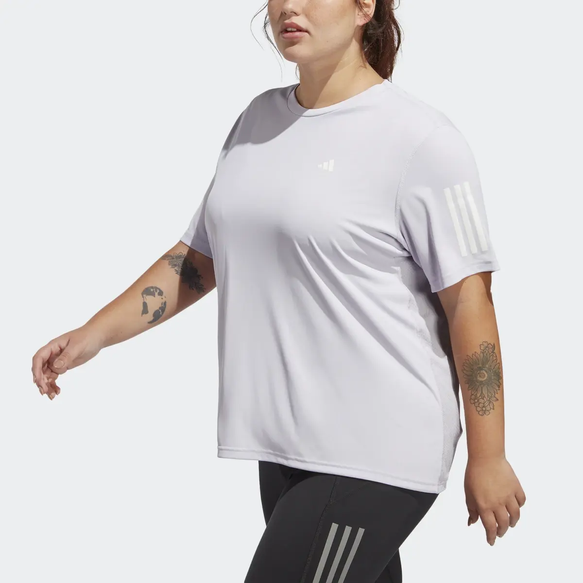 Adidas Own the Run T-Shirt (Plus Size). 1