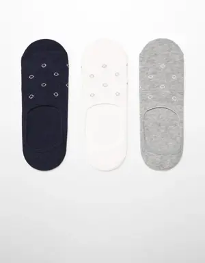 3-pack of polka-dot print socks