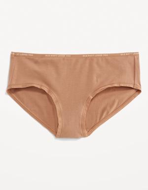Old Navy Mid-Rise Logo Graphic Hipster Underwear for Women brown