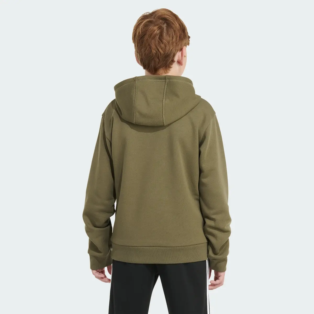 Adidas Long Sleeve Essential Fleece Hoodie. 2