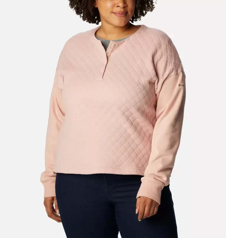 Columbia Women's Hart Mountain™ Quilted Crew - Plus Size. 1