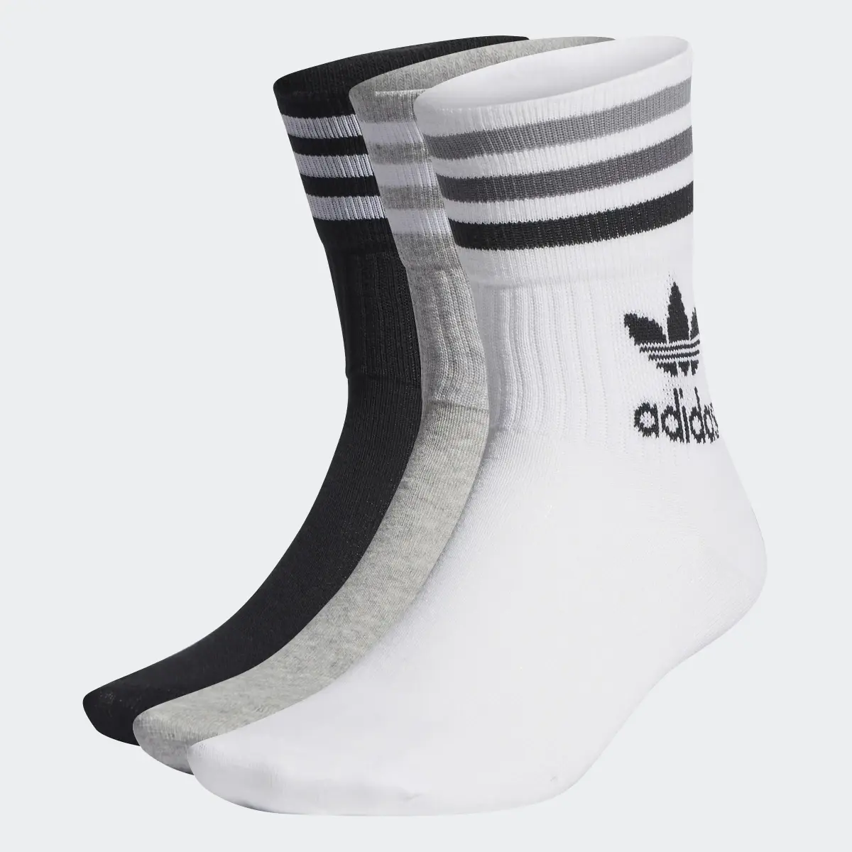 Adidas Enjoy Summer Mid Cut Crew Socks 3 Pairs. 2