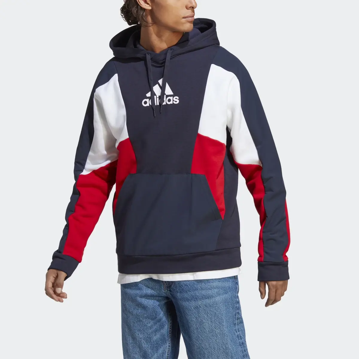 Adidas Sweat-shirt à capuche Essentials Colorblock. 1
