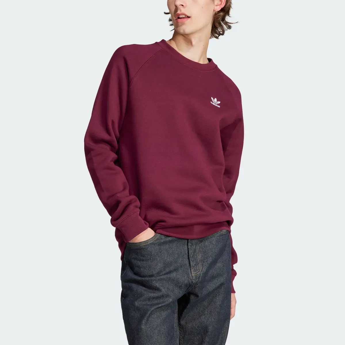 Adidas Felpa Trefoil Essentials Crewneck. 1