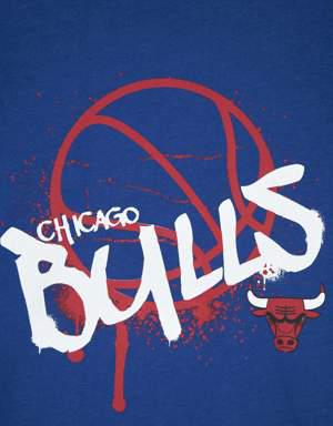 Erkek Çocuk NBA Chicago Bulls Bisiklet Yaka Kısa Kollu Tişört
