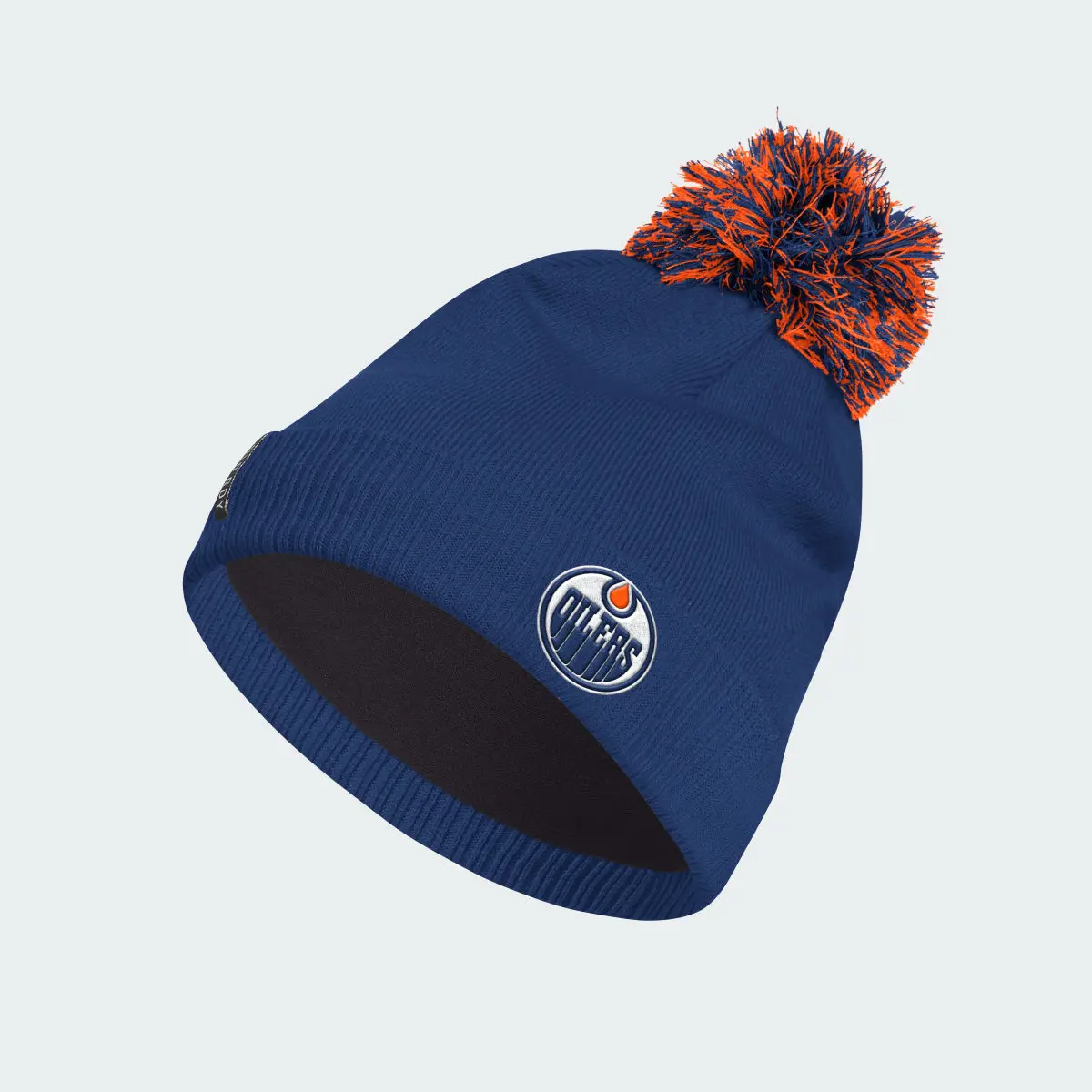 Adidas Oilers Cuffed Knit Beanie. 2