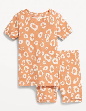 Unisex Snug-Fit Printed Pajama Set for Toddler & Baby pink