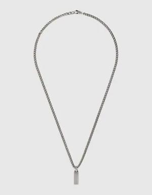 Necklace with enamel pendant