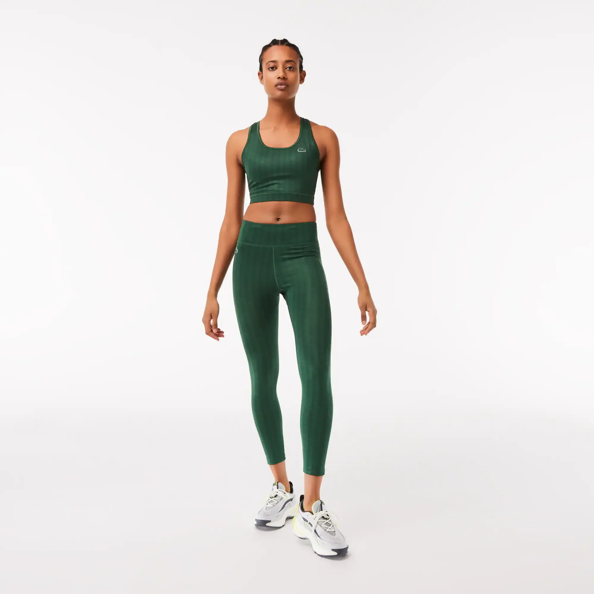 Lacoste Leggings de cintura alta com all over print Lacoste SPORT para Mulher. 1