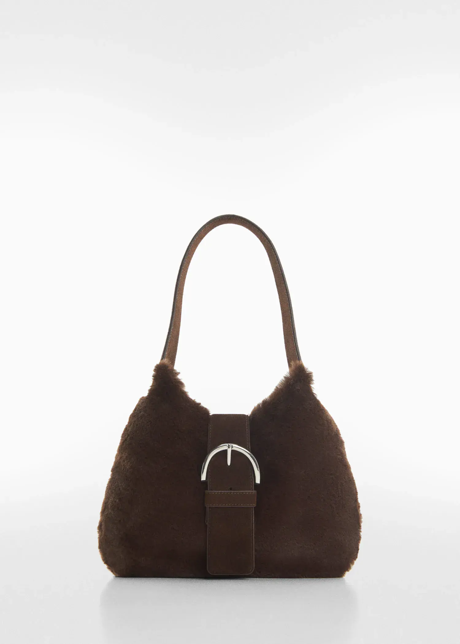 Mango Leather-effect bag with buckle. 1