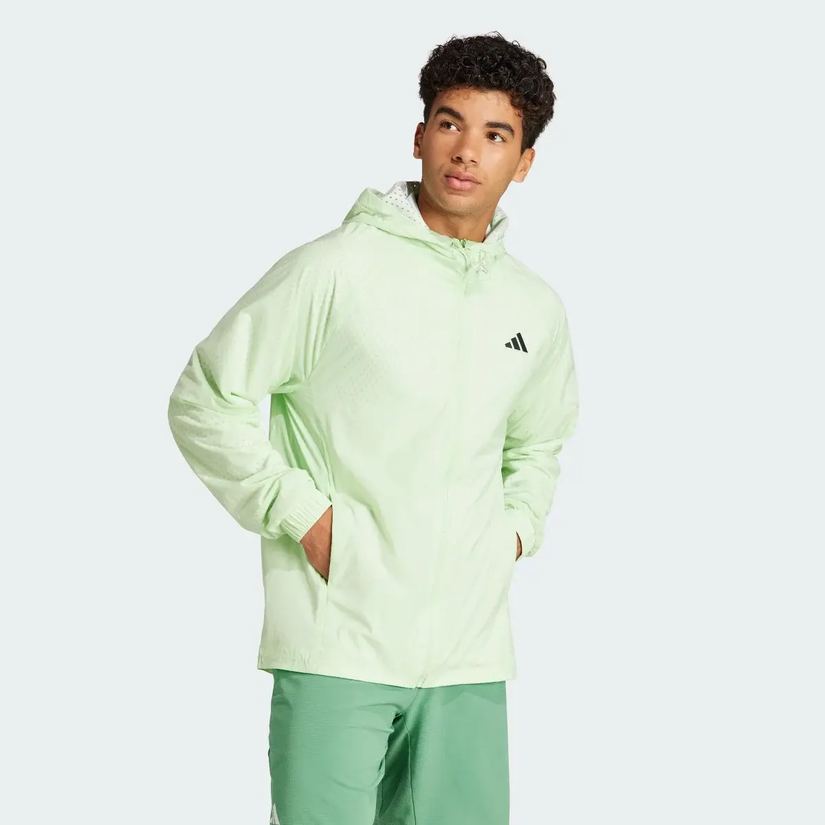 Adidas Tennis Pro Semi-Transparent Jacke. 2