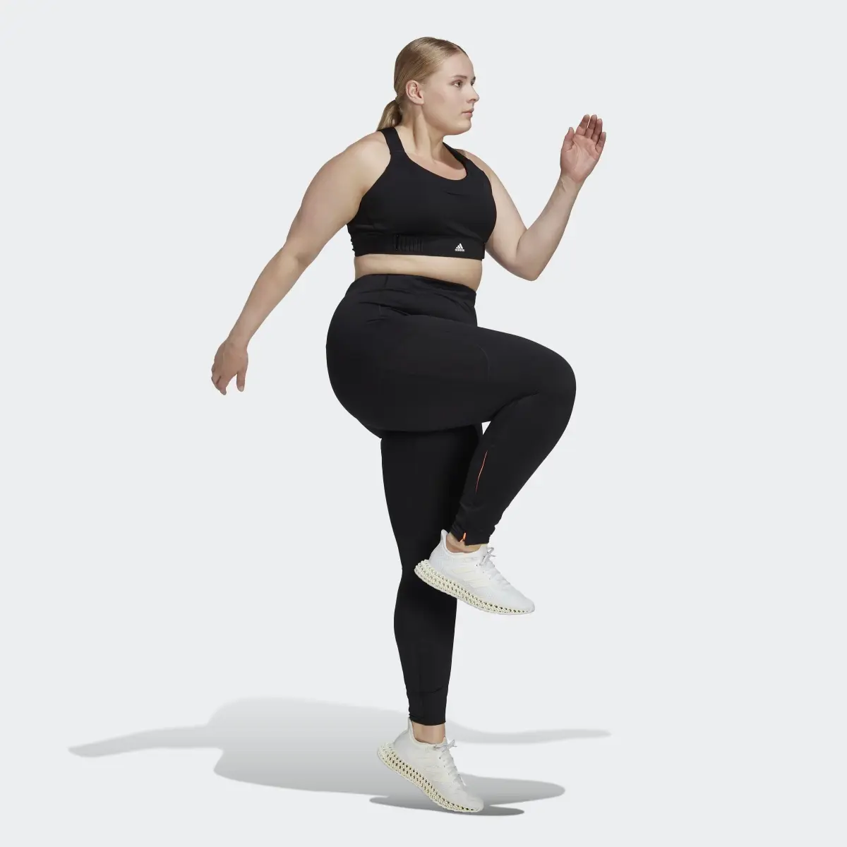 Adidas FastImpact COLD.RDY Winter Running Long Leggings (Plus Size). 3