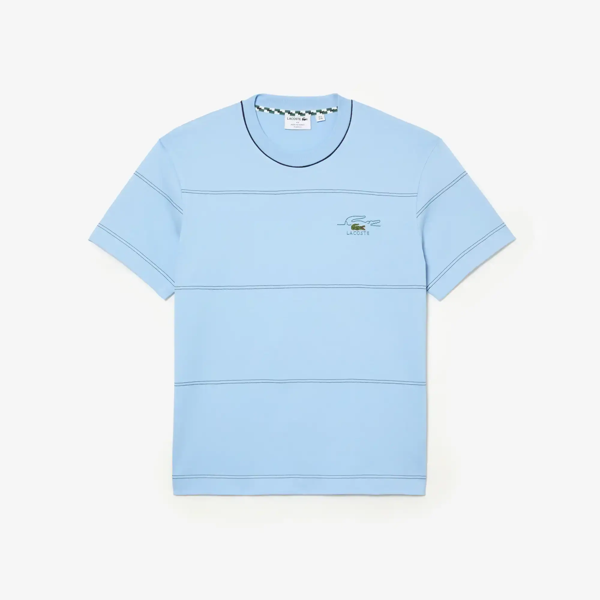 Lacoste Men’s Striped Organic Cotton Jersey T-Shirt. 2