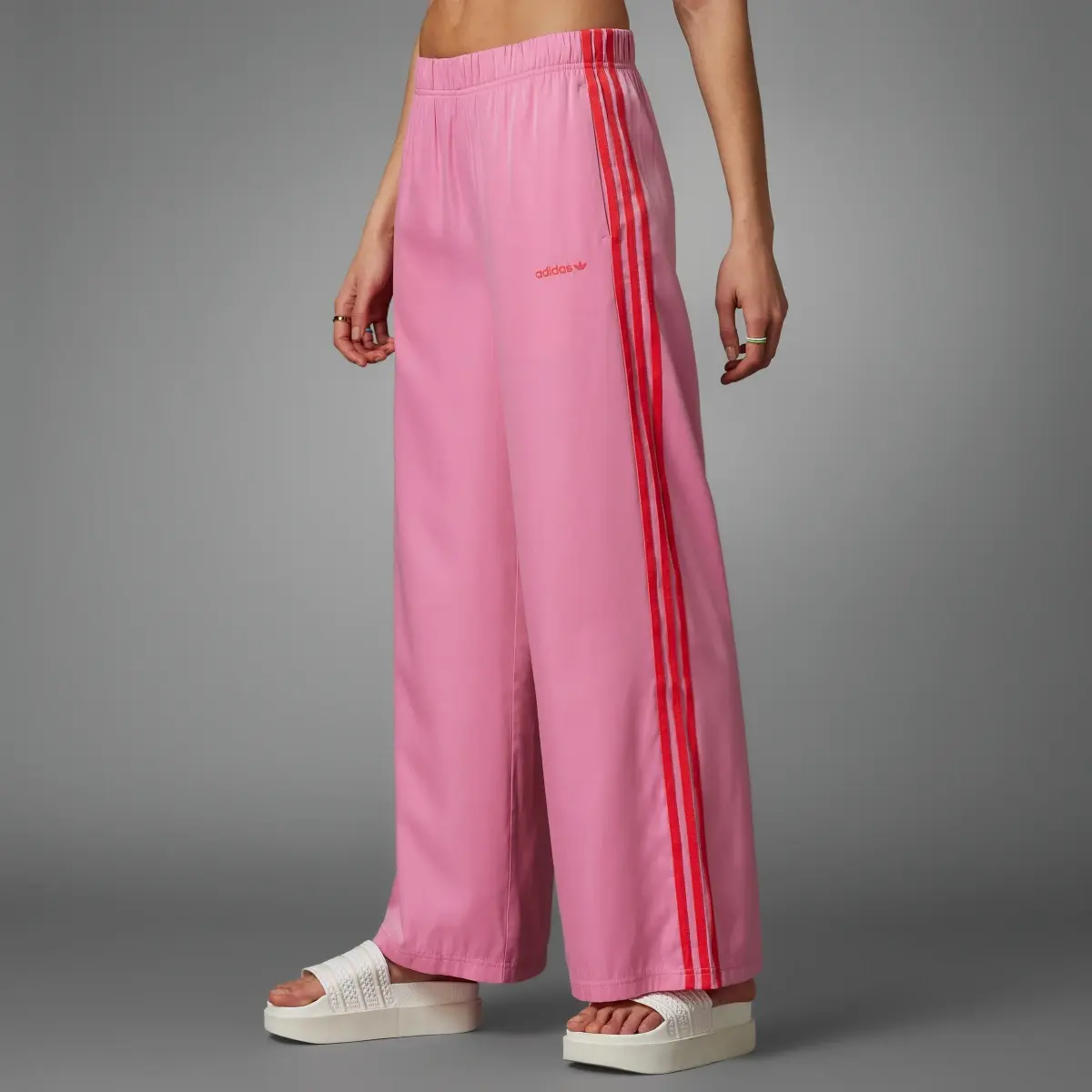 Adidas Island Club Wide Leg Tracksuit Bottoms. 1